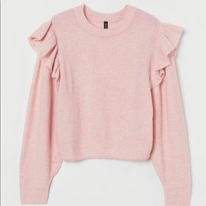 H&M Flounce Trimmed Sweater